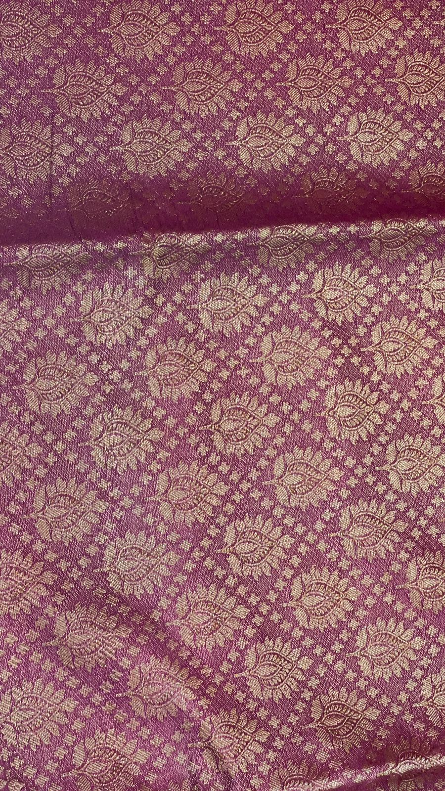 Faishana Presents Brown Katan Zari Brocade Saree With Kadiyal Contrast Red Border Banarasi Saree