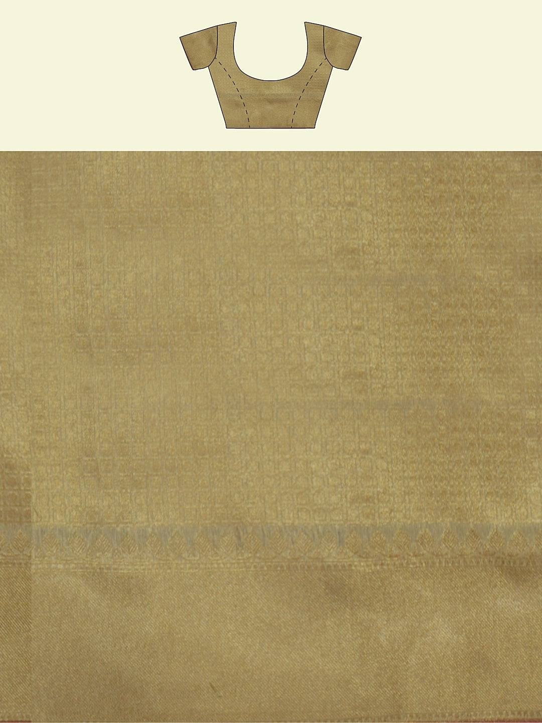 Faishana Presents Presents Beige Cotton Alfi Jaal Pattern Banarasi Beige Border Saree