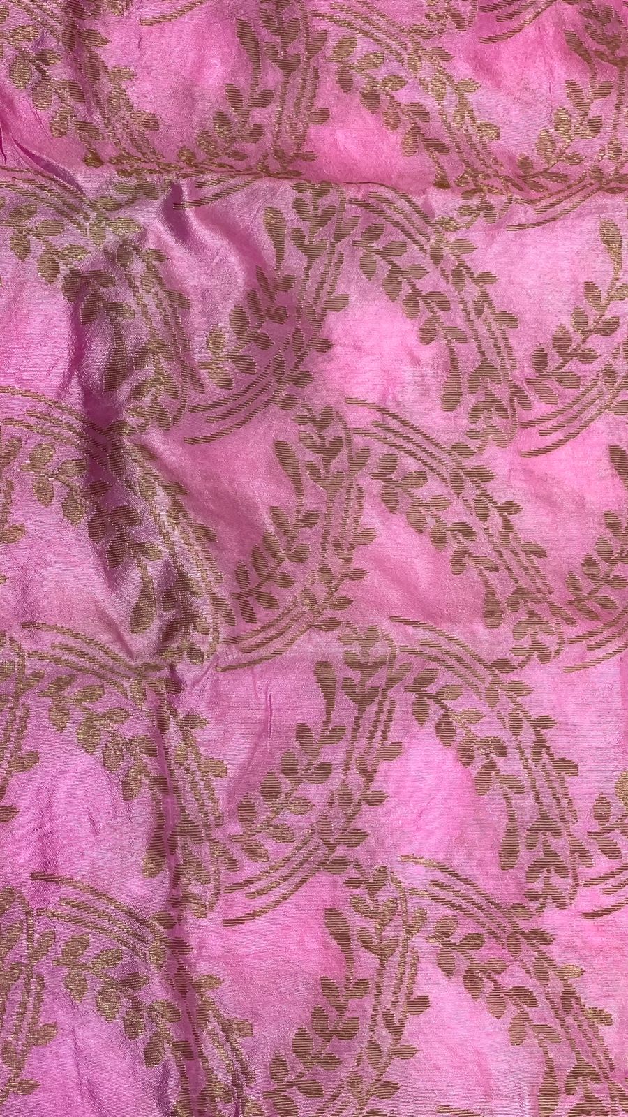 Pink Dupion Silk Banarasi Sarees For Women GEDUPSILK_93