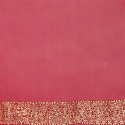 Faishana Presents Green Pure Banarasi Khaddi Chiffon Georgette Zari Boota Weaving Kadiyal 3D Border.