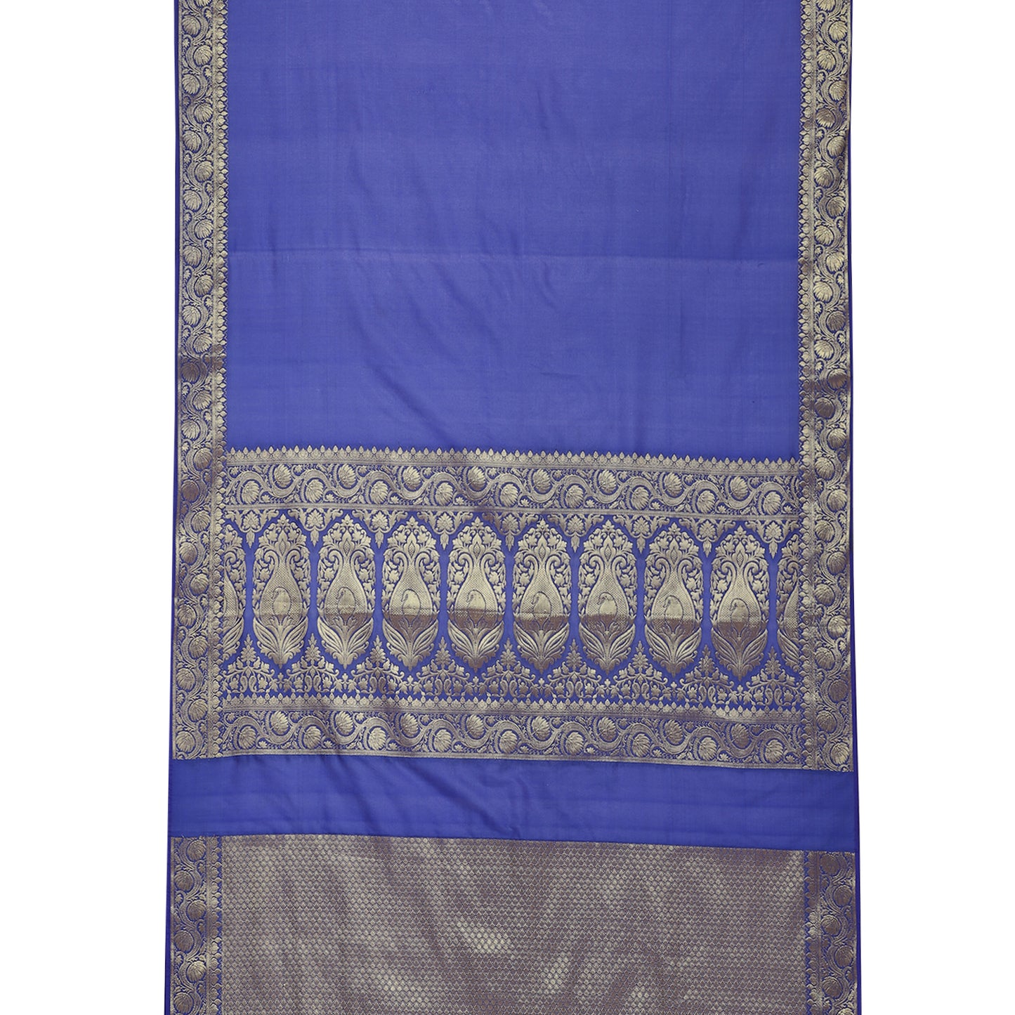 Blue Katan Silk Banarasi Sarees For Women GEASF202
