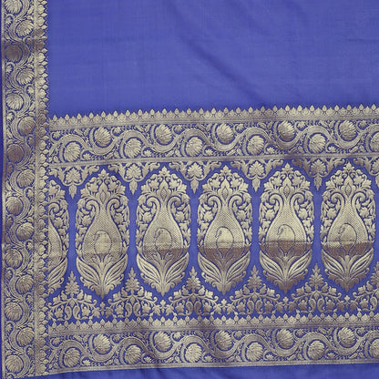 Blue Katan Silk Banarasi Sarees For Women GEASF202