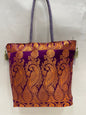 Purple Banarasi Hand Bag HBG_3