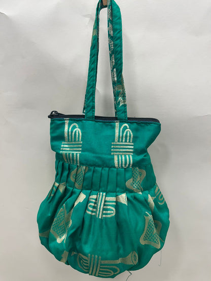 Green Banarasi Potli Bag HBG_66