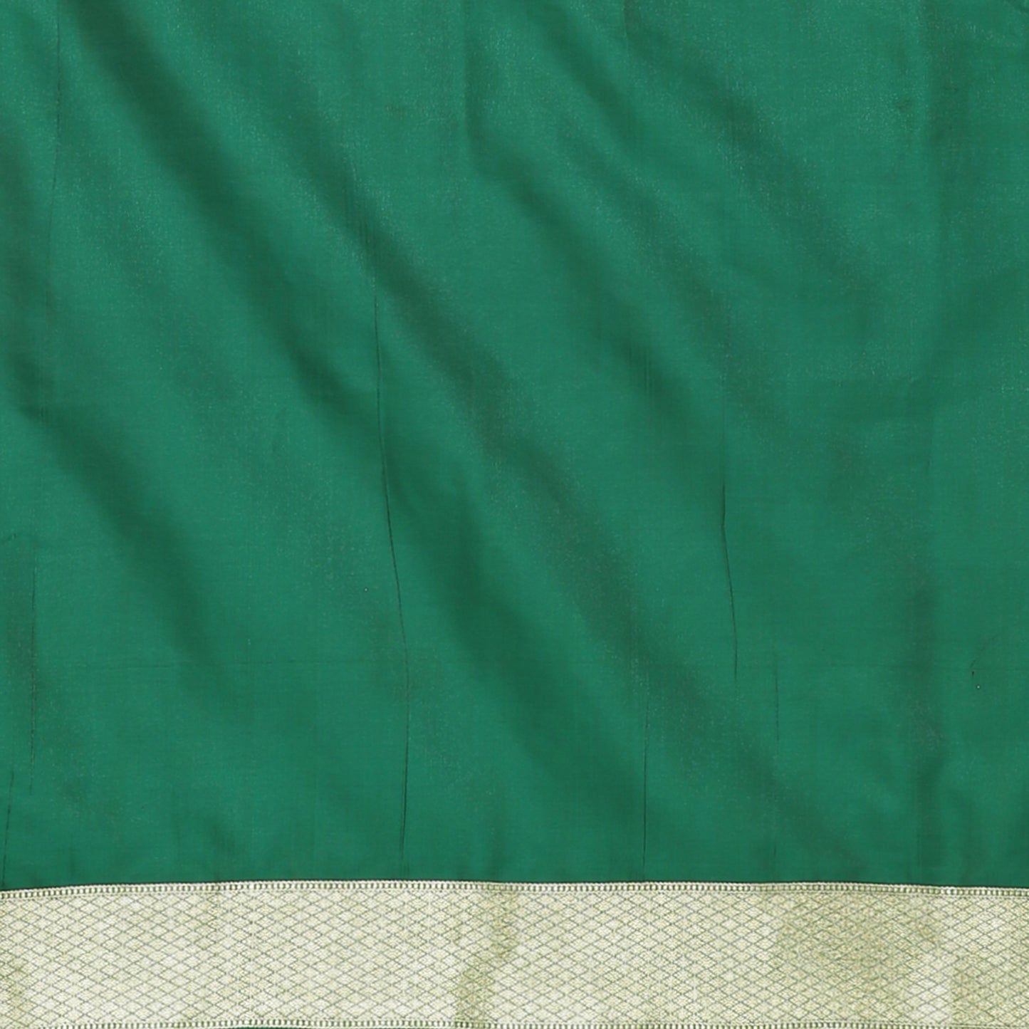 Faishana Presents Brown Boota Mughal Motif Satin Silk Banarasi Saree Paithani Anchal Paithani Skirt Green Border