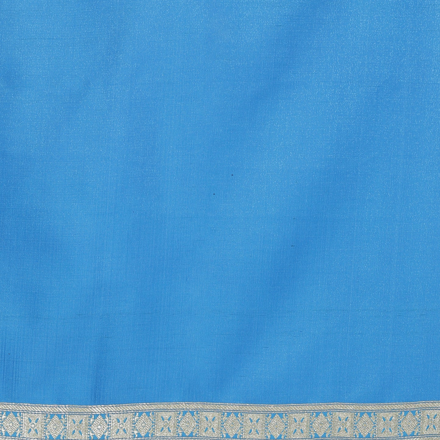 Faishana Presents Torqouise Blue Booti Half Half Mughal Motif Banarasi Satin Silk Saree With Skirt Borde