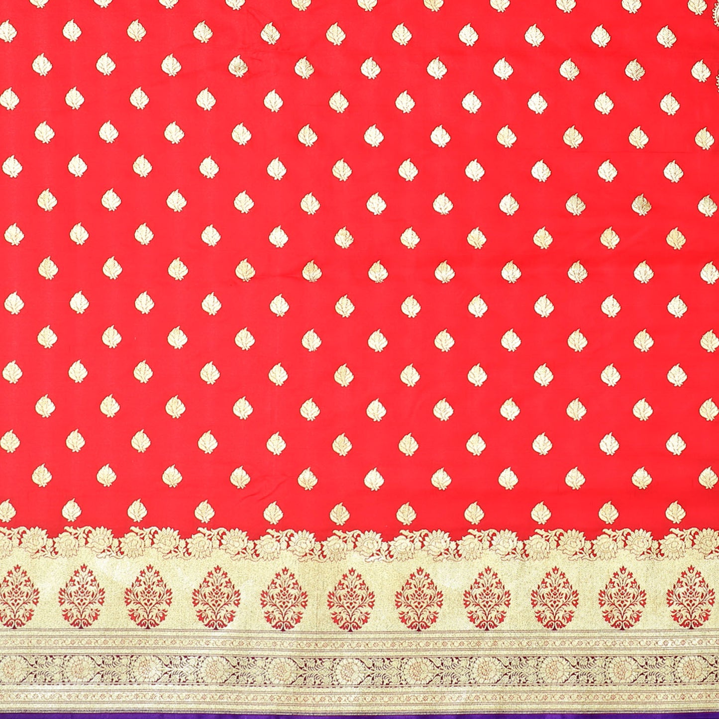 Faishana Presents Pink  Satin Silk Mughal Motif Zari Booti Banarasi with Skirt Kadiyal Paithani Blue Border Saree