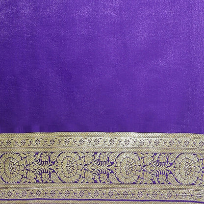 Faishana Presents Pink  Satin Silk Mughal Motif Zari Booti Banarasi with Skirt Kadiyal Paithani Blue Border Saree
