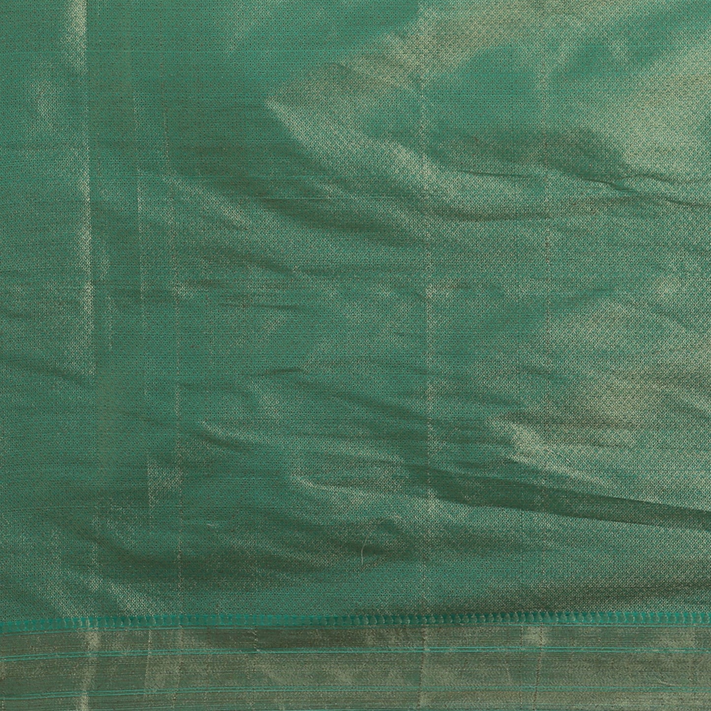 Faishana Presents Black Katan Zari Brocade Saree With Kadiyal Green Contrast Border Banarasi Saree