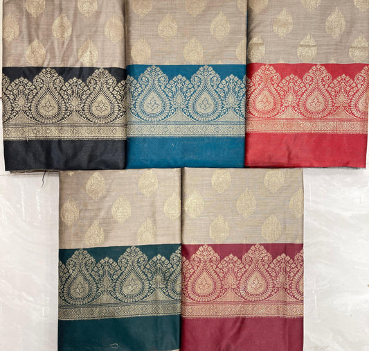 Cotton Silk 3 pcs Banarasi Suit 525IM_CS13-IM_CS17 SET