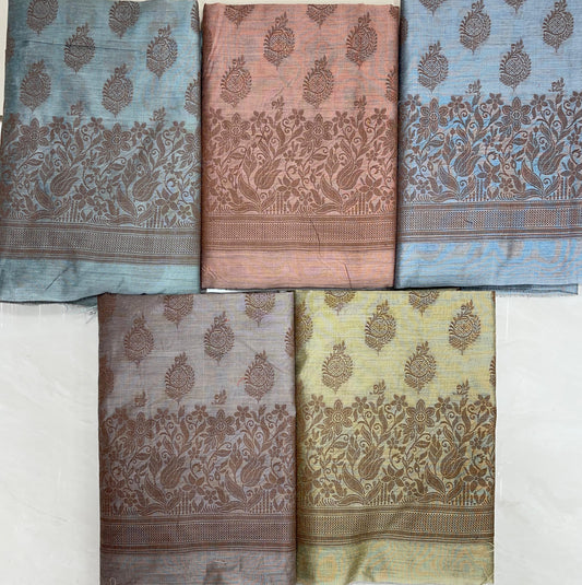 Cotton Silk 3 pcs Banarasi Suit 525IM_CS18-IM_CS22 SET