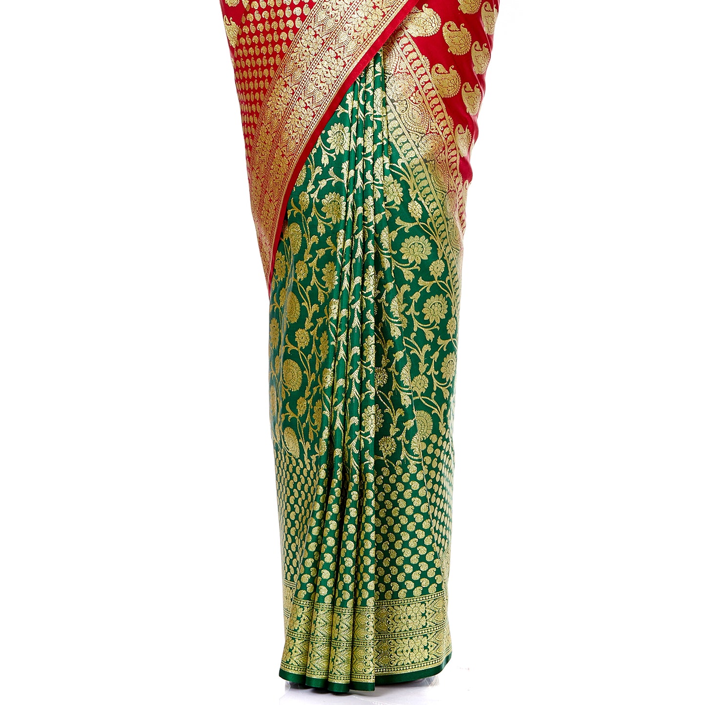 Faishana Presents Red Satin Silk Saree With Blouse Piece(JA21 RED Free Size)