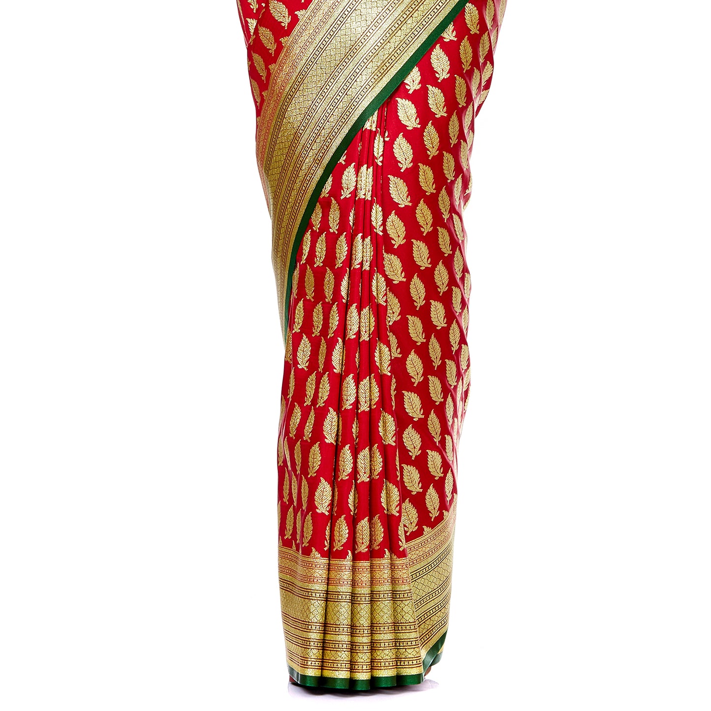 Faishana Presents Red Satin Silk Saree With Blouse Piece(JA26 RED Free Size)