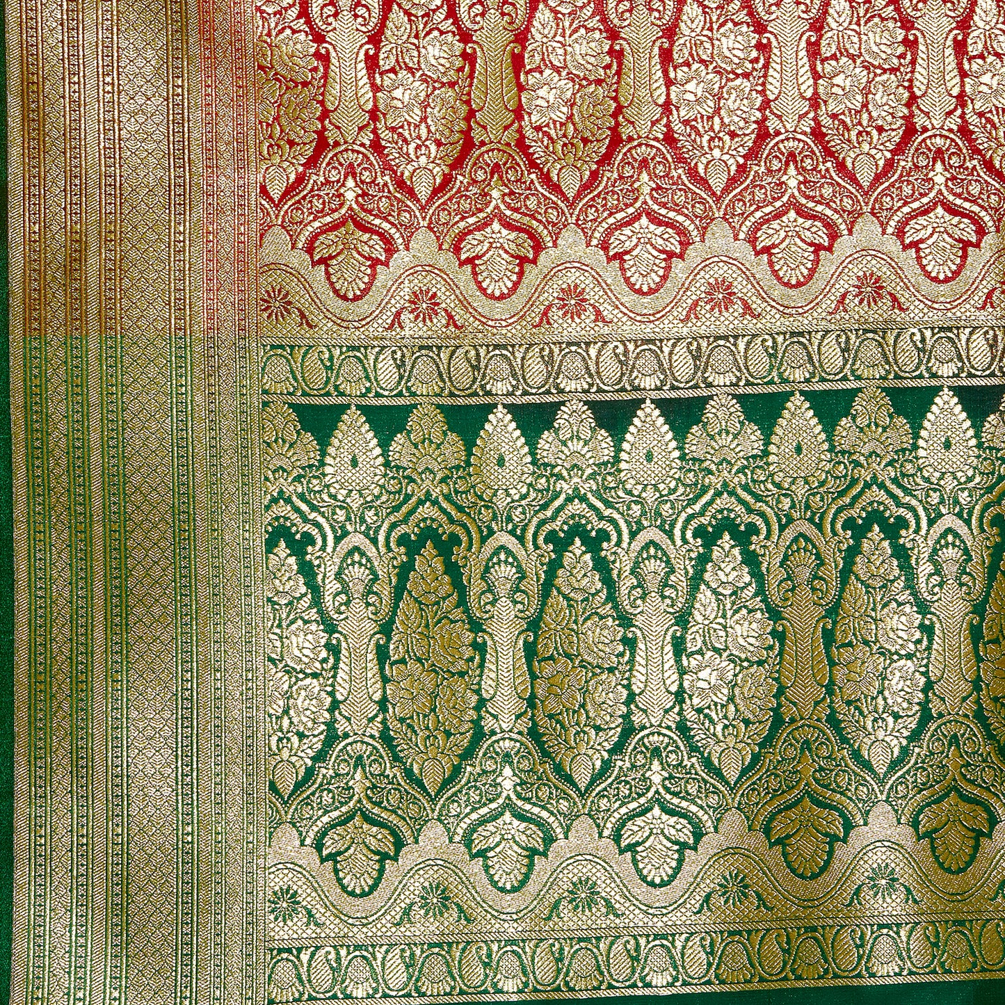 Faishana Presents Red Satin Silk Saree With Blouse Piece(JA26 RED Free Size)