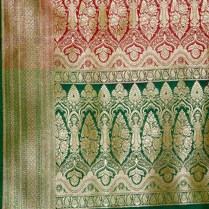 Faishana Presents Red Satin Silk Saree With Blouse Piece(JA26 RED Free Size)