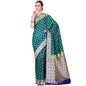 Faishana Presents Green Satin Silk Saree With Blouse Piece(JA30 GREEN Free Size)
