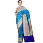 Faishana Presents Turqouise Blue Satin Silk Saree With Blouse Piece(JA37 BLUE Free Size)