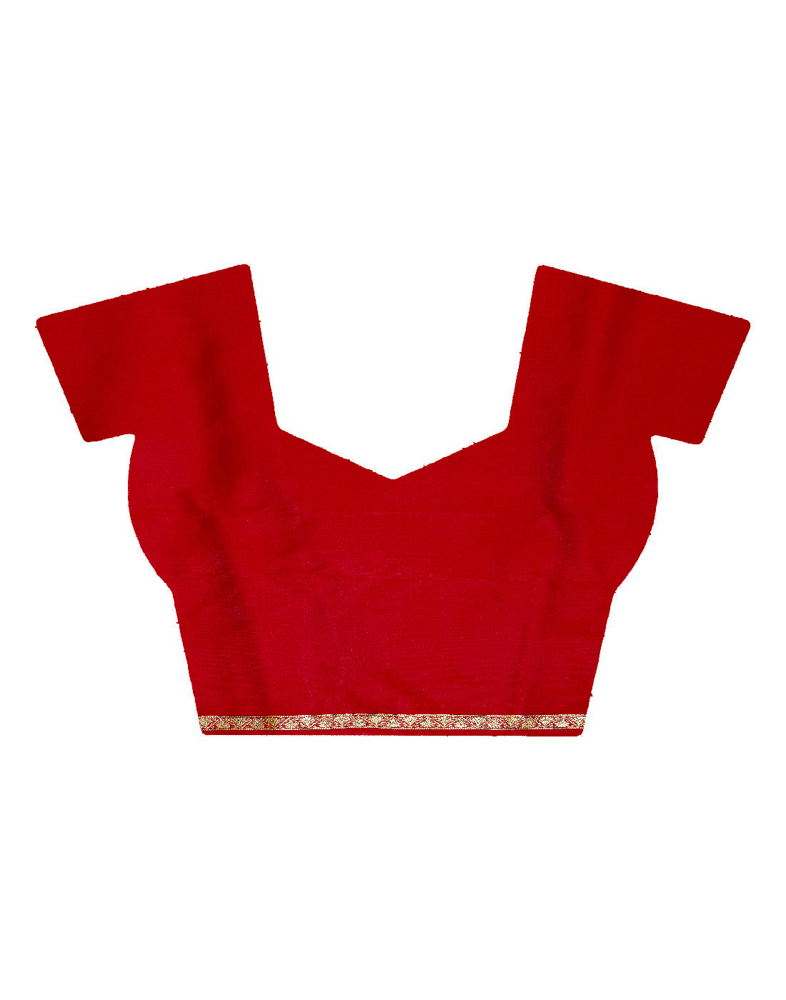 Faishana Presents Red Satin Silk Saree With Blouse Piece(JA40 RED Free Size)