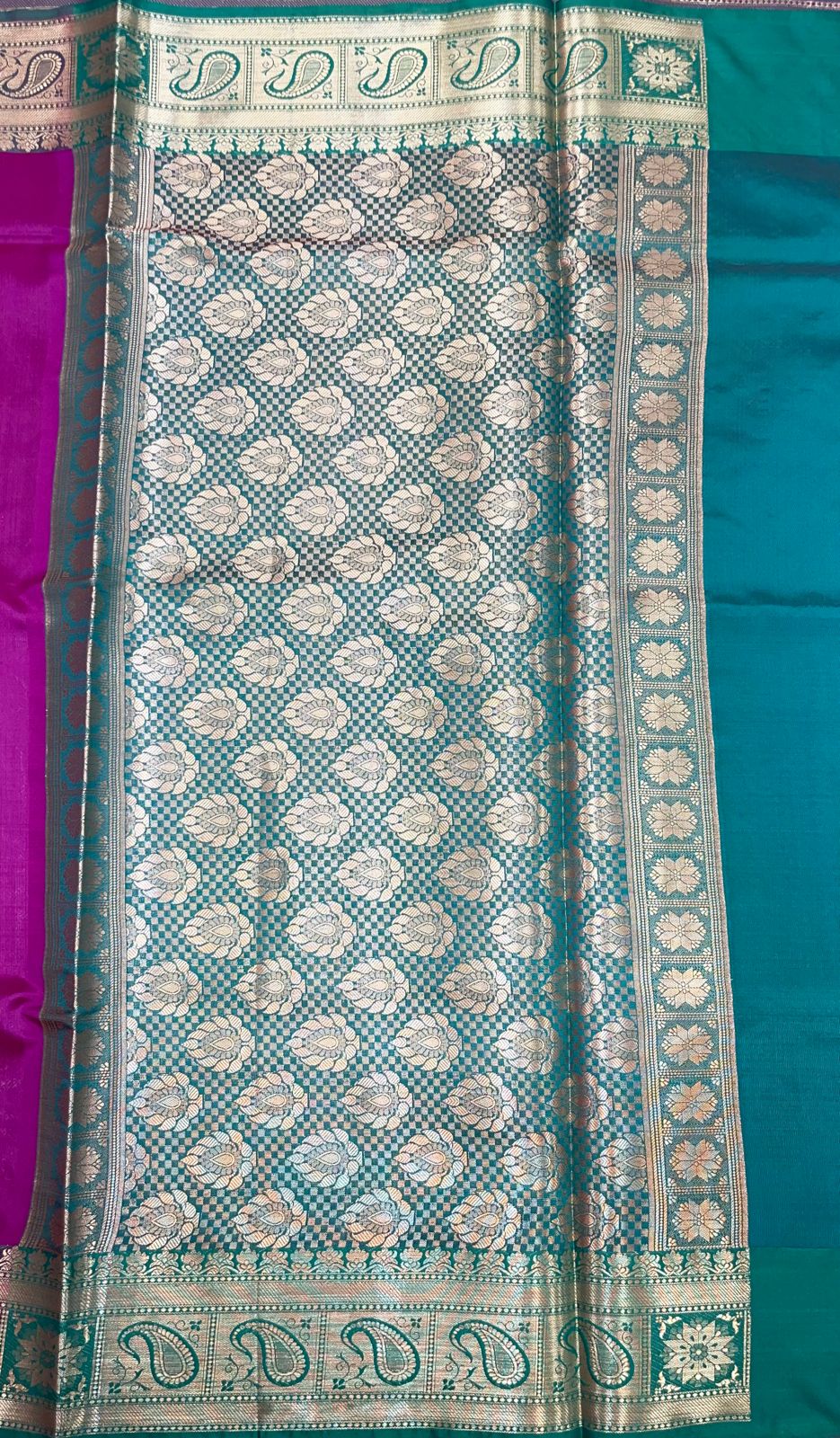 Pink Valkalam Katan Silk Banarasi Sarees For Women GEKH22