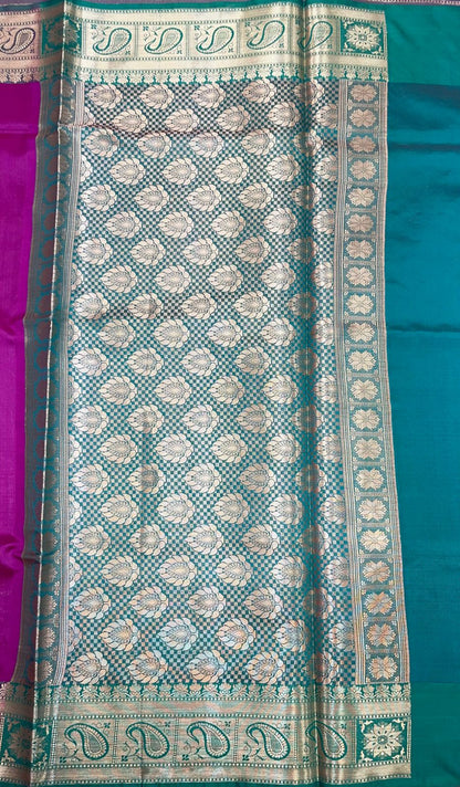 Pink Valkalam Katan Silk Banarasi Sarees For Women GEKH22