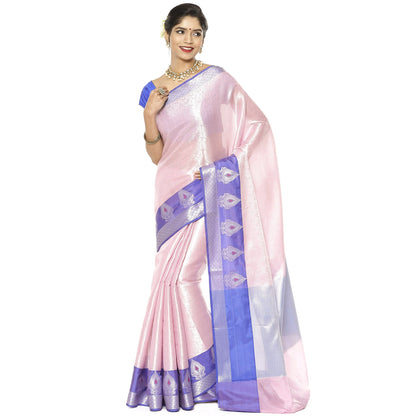 Pink Kanjeevaram Banarasi Sarees For Women GEMA18