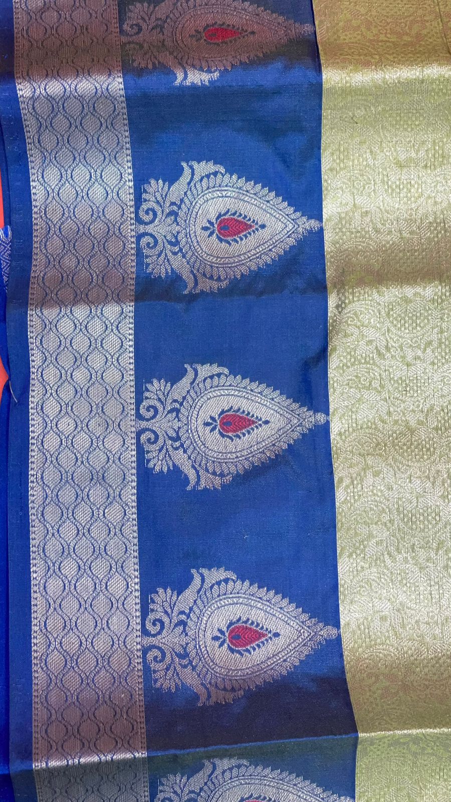 Green Kanjeevaram Banarasi Sarees For Women GEMA19