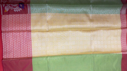 Green Kanjeevaram Banarasi Sarees For Women GEMA24