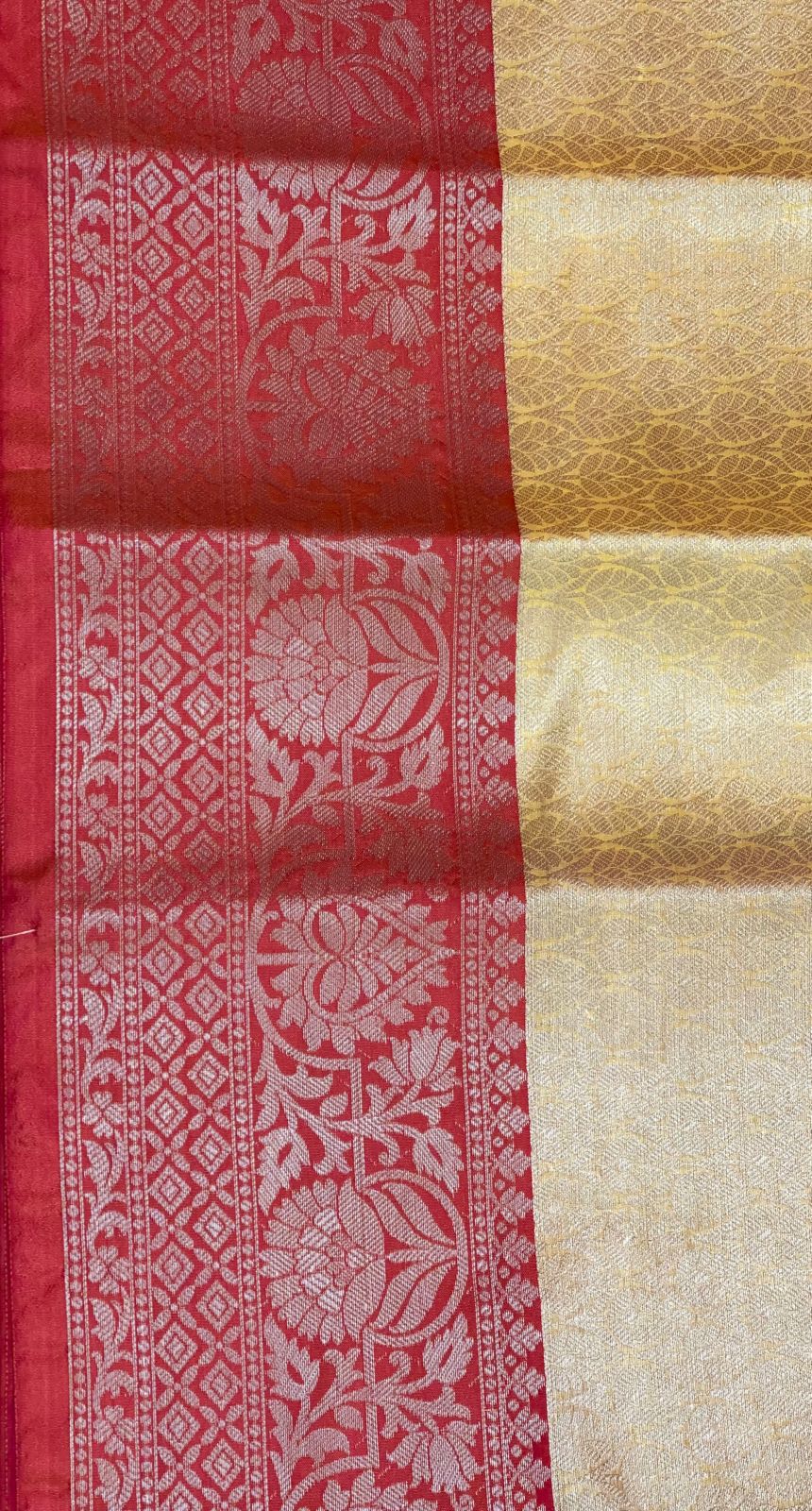 Gold Kanjeevaram Banarasi Sarees For Women GEMA27