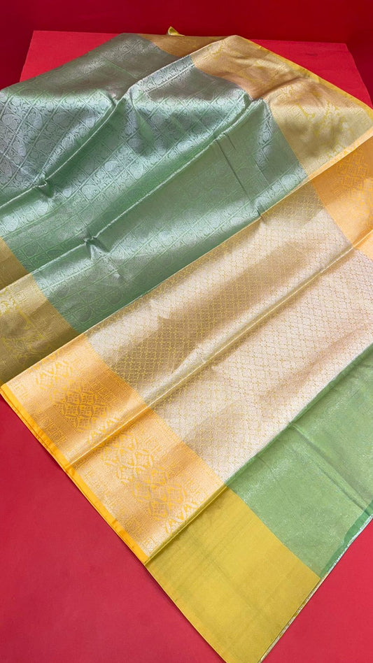 Green Kanjeevaram Banarasi Sarees For Women GEMA31