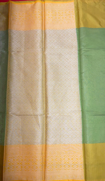 Green Kanjeevaram Banarasi Sarees For Women GEMA31
