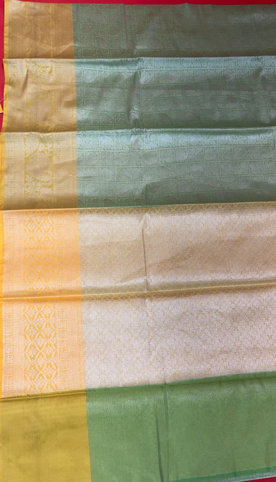Green Kanjeevaram Banarasi Sarees For Women GEMA31