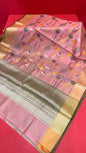 Pink Mulberry Silk Blend Banarasi Sarees For Women GEMELBRSLK_19