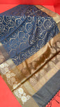 Grey Mercerise Cotton Banarasi Sarees For Women GEMSWRTCN_220