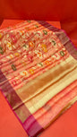 Pink Matka Silk Banarasi Sarees For Women GEMTKSLK_141