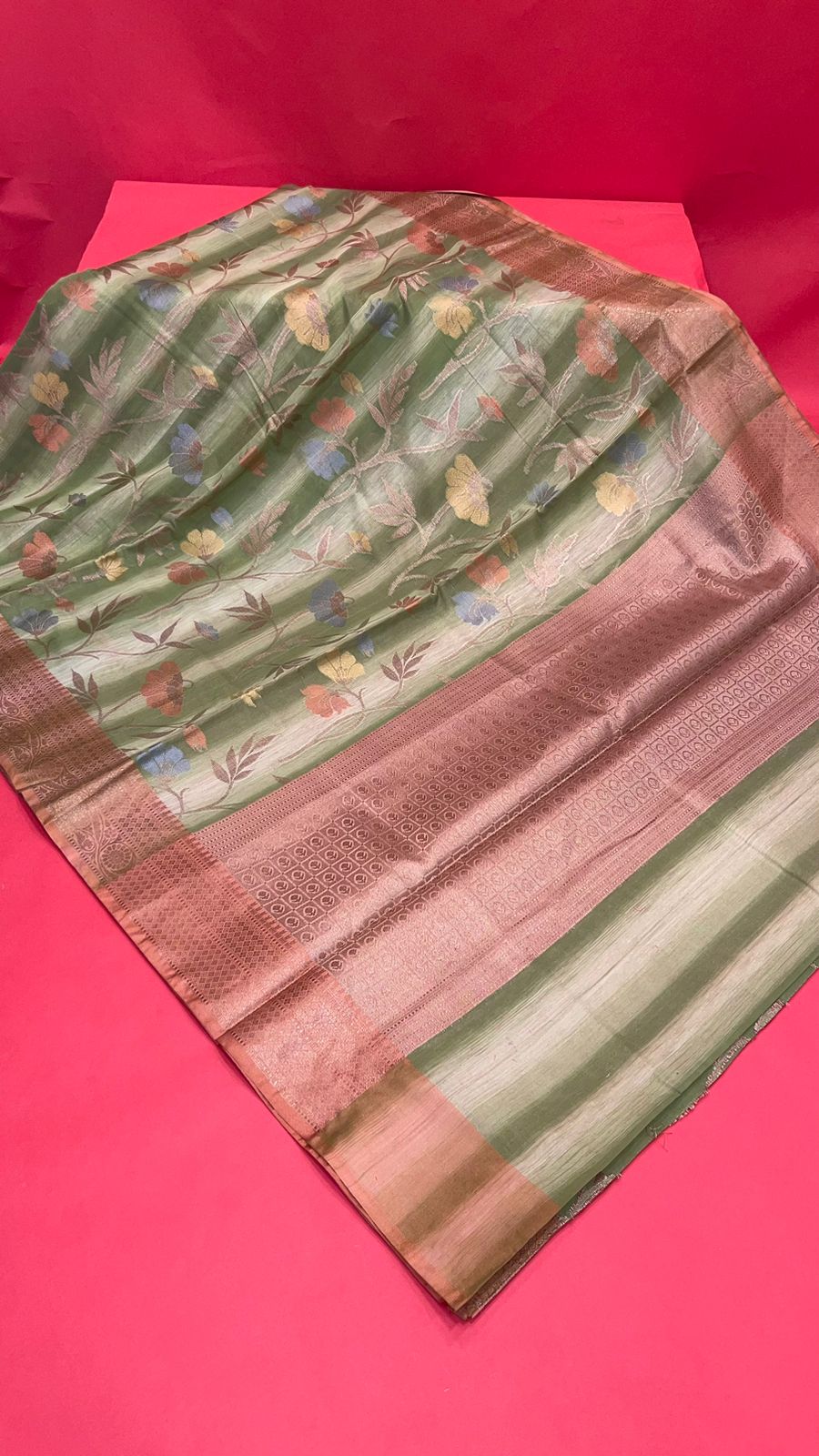 Green Matka Silk Banarasi Sarees For Women GEMTKSLK_98 G
