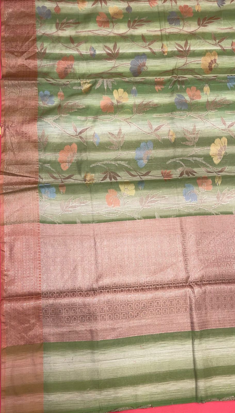 Green Matka Silk Banarasi Sarees For Women GEMTKSLK_98 G
