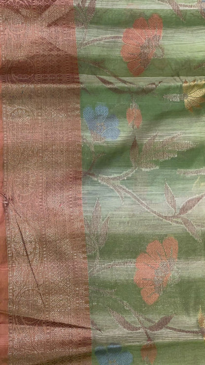 Green Matka Silk Banarasi Sarees For Women GEMTKSLK_98 G