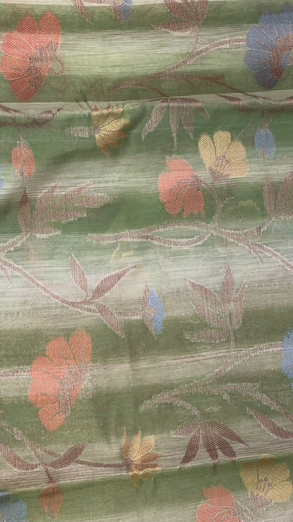 Green Matka Silk Banarasi Sarees For Women GEMTKSLK_98 G