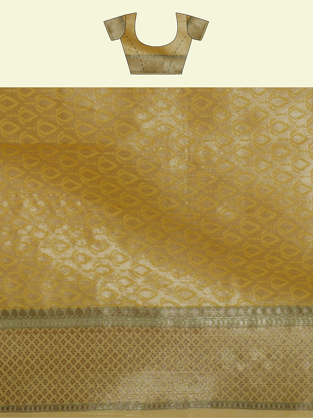 Faishana Presents Handwoven Rust Peach Matka Silk Boota Skirt Border With Orange Blouse Banarasi Saree