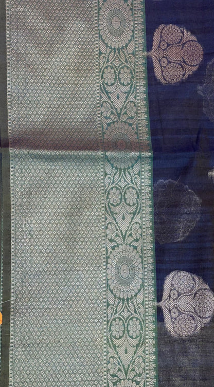Grey Matka Silk Banarasi Sarees For Women GEMTKSLK_80