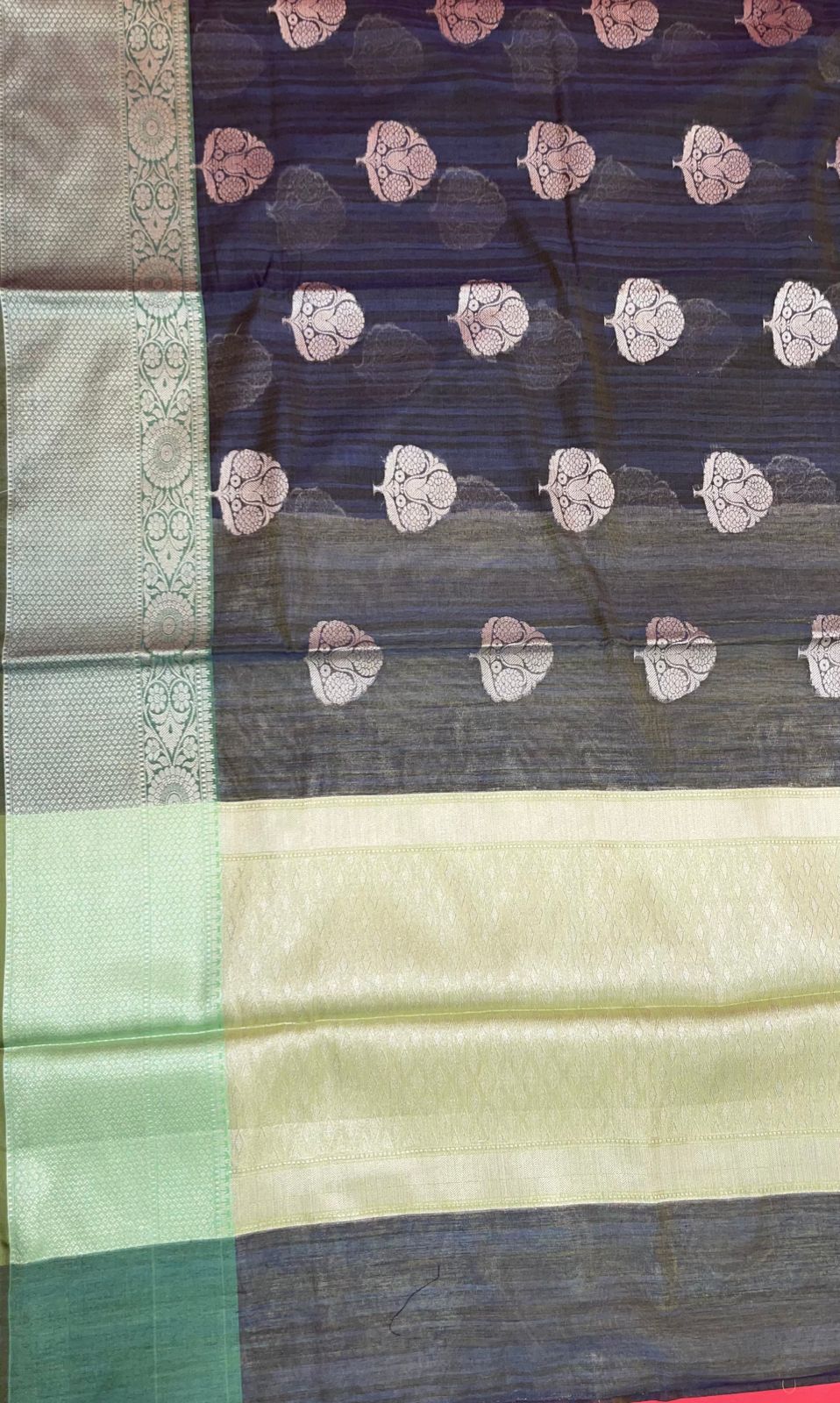 Grey Matka Silk Banarasi Sarees For Women GEMTKSLK_80