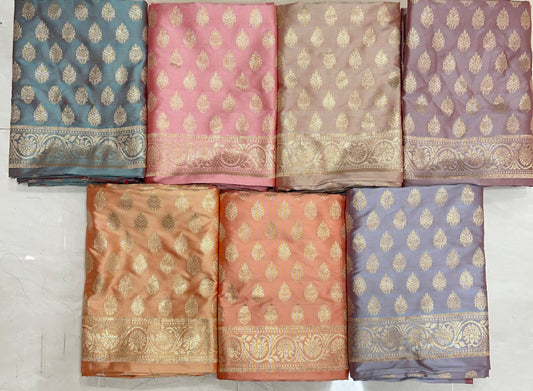Cotton Silk Handloom 3 pcs Banarasi Suit 950MUB_SK15-MUB_SK21 SET