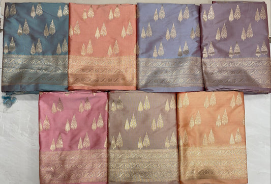 Cotton Silk Handloom 3 pcs Banarasi Suit 950MUB_SK1-MUB_SK7 SET