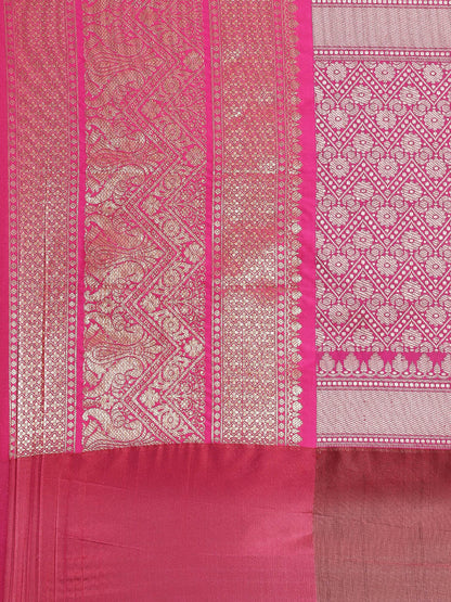 Maroon Art Silk Banarasi Sarees For Women GEASF_17