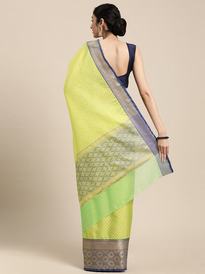Green Tanchoi Banarasi Sarees For Women GEBC6