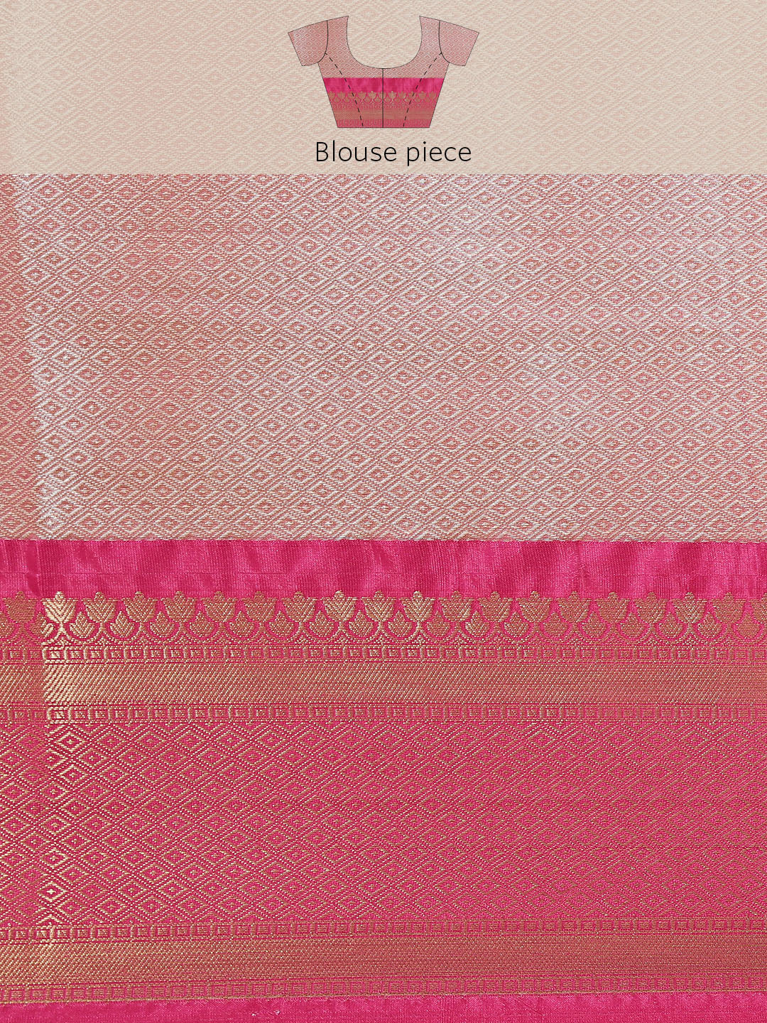 Faishana Presents Presents Gold Kanchi Silk Zari Brocade Contrast Silk Zari Brocade Red Pattu Border Banarasi Saree.