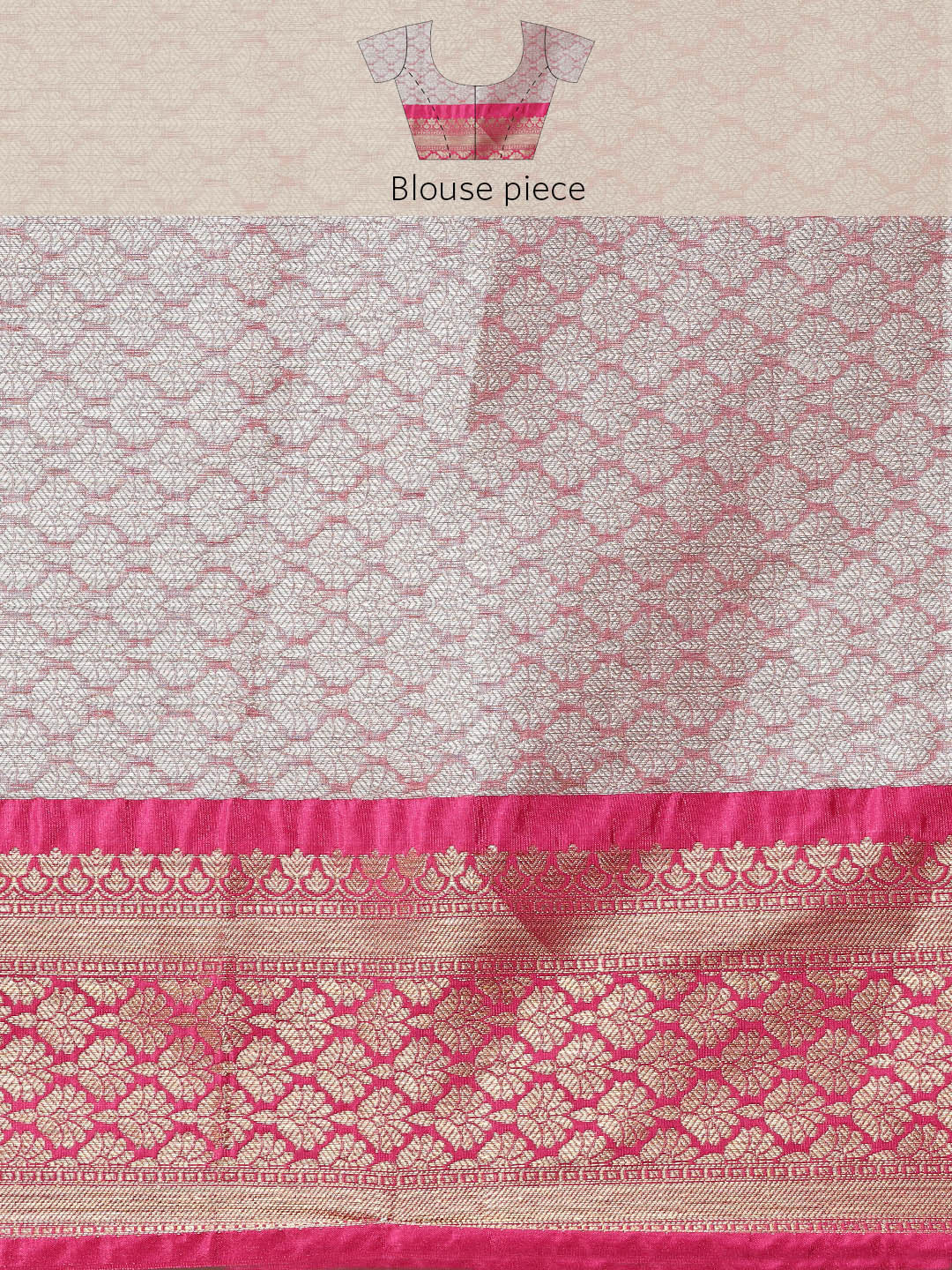 Faishana Presents Presents Green Kanchi Silk Zari Brocade Contrast Zari Brocade Red Pattu Border Banarasi Saree.