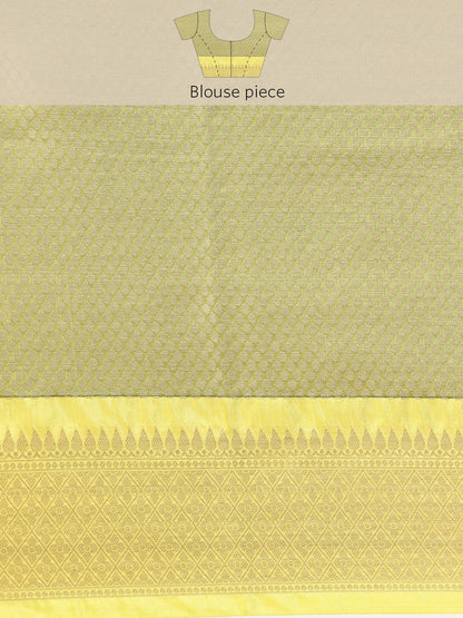 Faishana Presents Presents Bottle Green Zari Patan Patola Contrast Zari Brocade Pistachio Pattu Border Banarasi Saree.