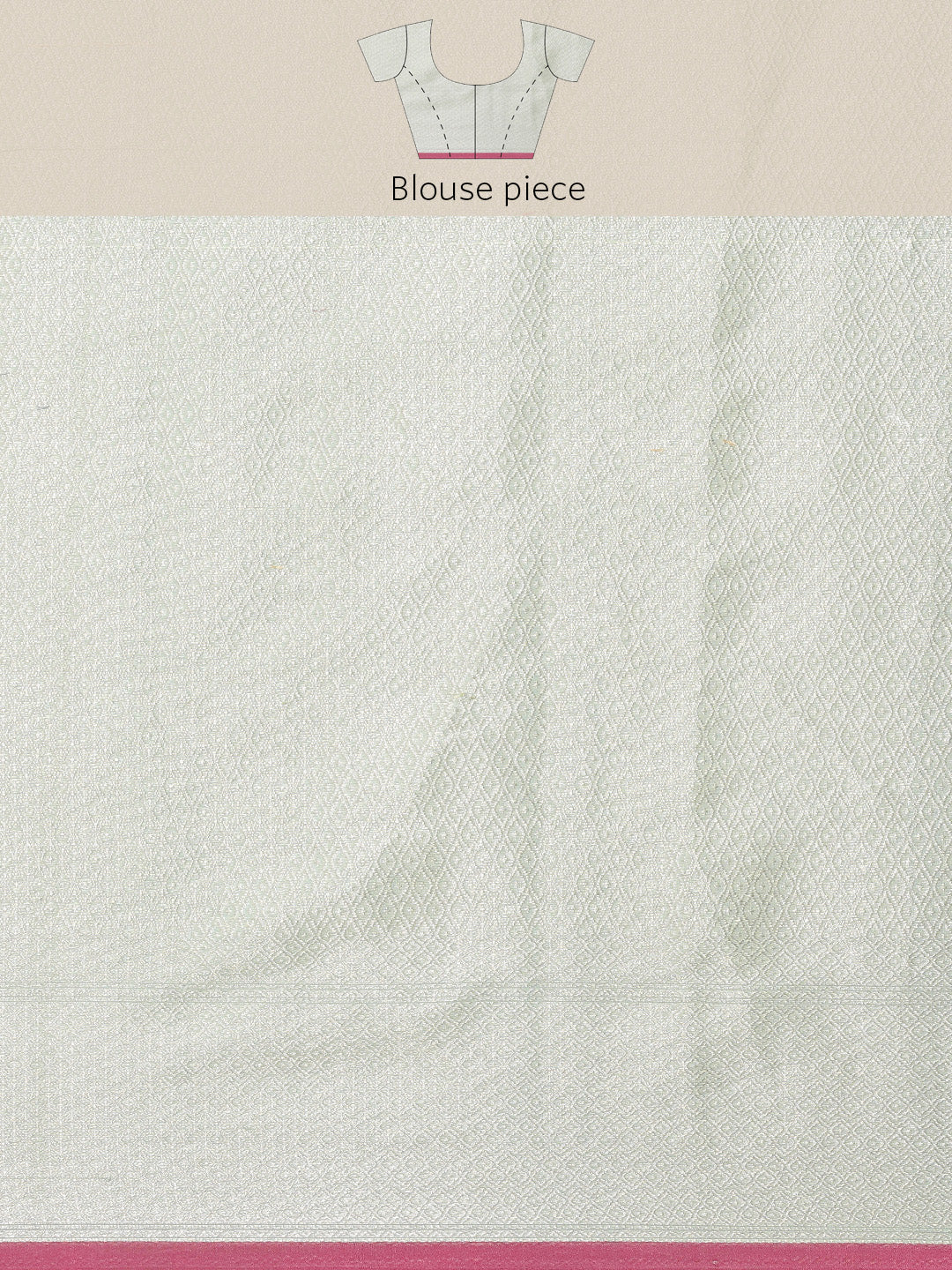 Faishana Presents Handwoven Seagreen Masrise Cotton Tilfi Jaal Zari Border With Seagreen Blouse Banarasi Saree