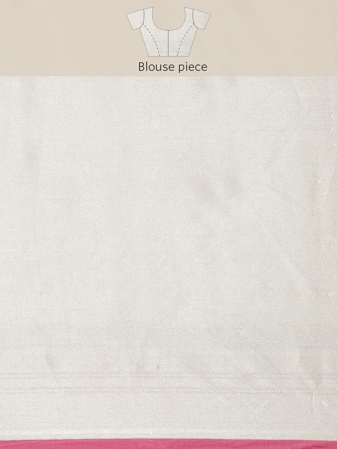Faishana Presents Handwoven Grey Masrise Cotton Zig-Zag Jaal Zari Border With Grey Blouse Banarasi Saree